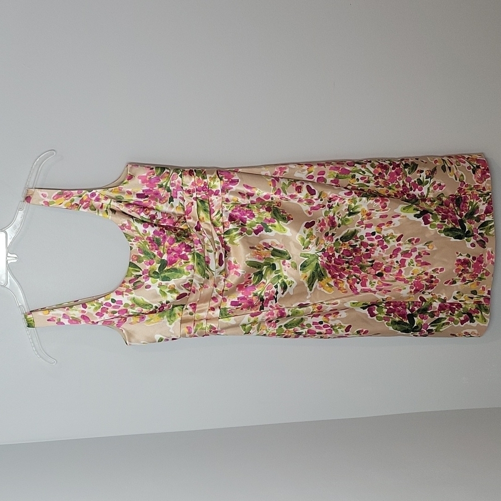 Jones New York Silky Floral Sheath Cocktail Dress